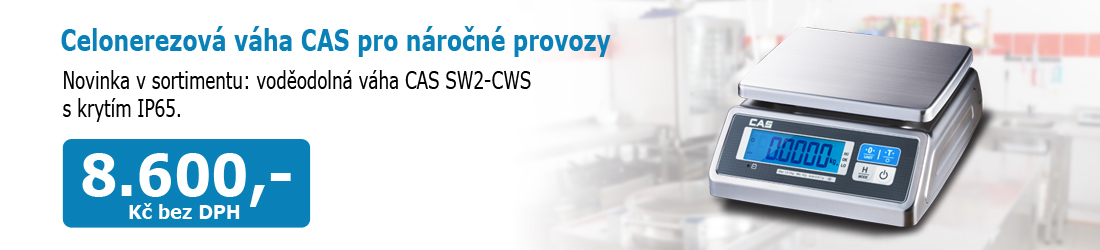 Novinka - celonerezová váha CAS SW2-CWS